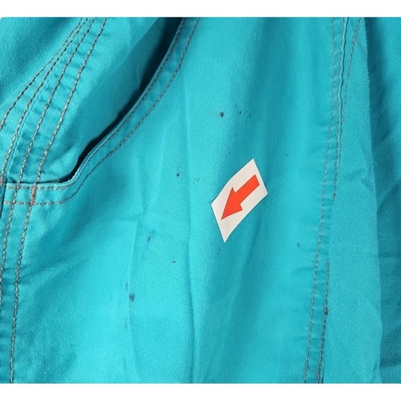 Dickies‎ Scrub Pants Women 2XL EDS Turquoise Teal Cargo Pockets Drawstring 86206 - Picture 3 of 11